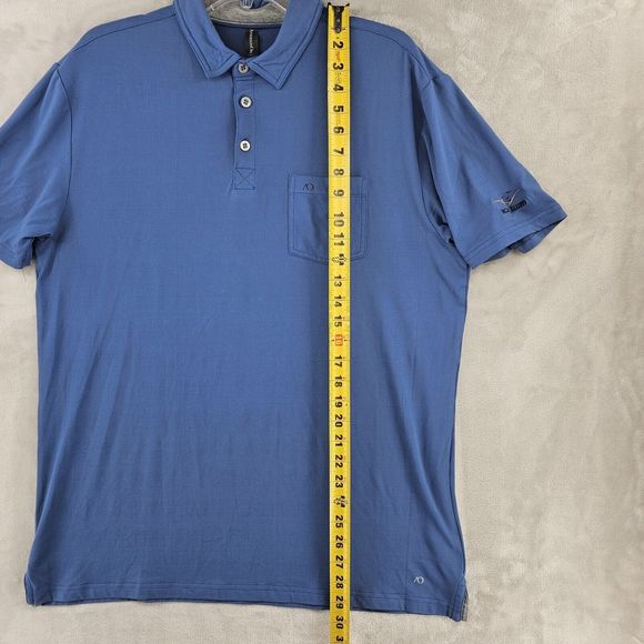 Anderson‎ Ord Arcadia Bluffs Golf Mens Large Performance Polo Shirt Blue - Picture 6 of 8